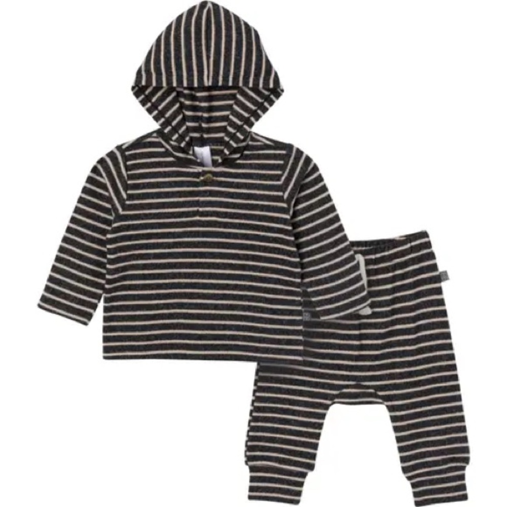 Gerber Black and White Striped Kids Matching Set